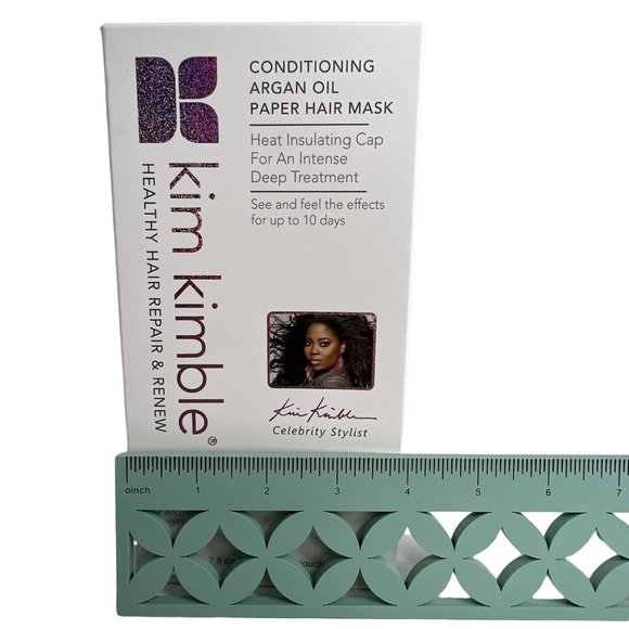 Kim Kimble Conditioning Argan Oil Paper Hair Mask 4 Pack Set Repair & Renew New - Picture 12 of 12
